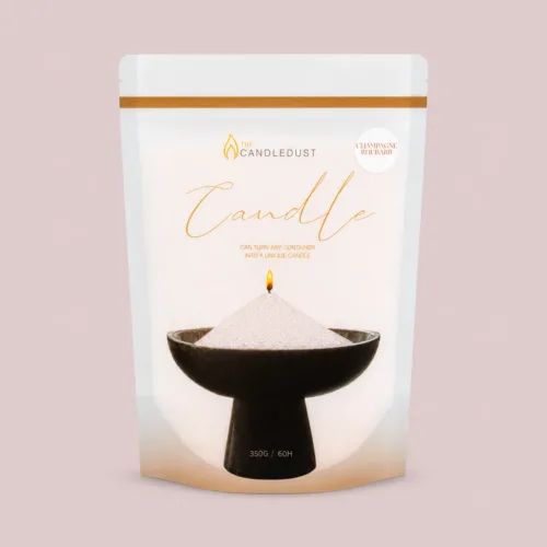 Rhubarb Sparkle Scented Candle Sand 350g/0.73lbs