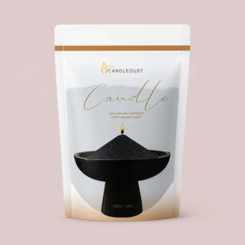 Black unscented Candle Sand 350g/0.73lbs