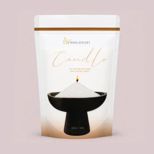 Silver unscented Candle Sand 350g/0.73lbs