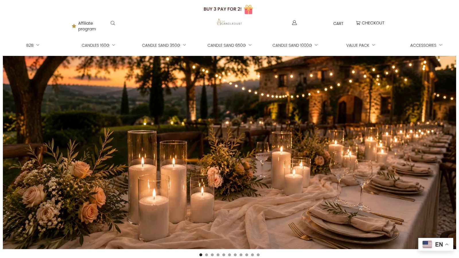 Screenshot from https://www.thecandledust.com